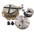thumbnail image 1 of 2-3/4" WATCHMAKING ROTARY TABLE, 50 MM 3 JAWS SELF CENTERING CHUCK +BACK PLATE+ T-NUTS, 1 of 1