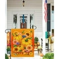 thumbnail image 4 of Happy Fall Pumpkin Garden Flag 12.5x18 Inch small Double Sided House flag Autumn Burlup Rustic Yard Outdoor Decor, 4 of 5