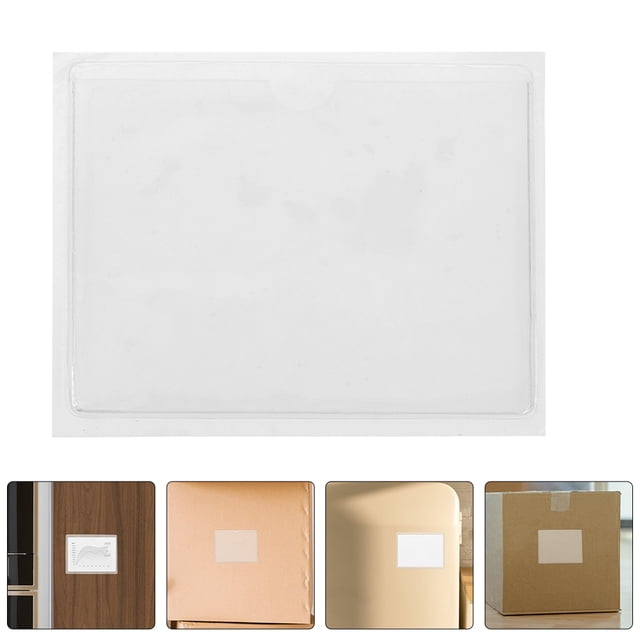 Luxshiny 5Ud Fundas Adhesivas Transparentes Para Tarjetas Con Apertura Amplia Fácil Uso Diario