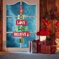 thumbnail image 5 of Adorno de papel para colgar en la puerta de Navidad, pancarta para árbol de Navidad, colgantes de Papá Noel, decoración navideña para el hogar, Año Nuevo 2024, 5 of 5