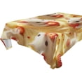 thumbnail image 4 of BZSMCE Square Tablecloth White Cut Mice Eat Strawberry Pattern Tableclothes, 4 of 9