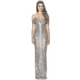 thumbnail image 1 of Women's Dress, Sequin Evening Dress Sling Deep V Long Dress Sexy Dress Party Wear, 1 of 3
