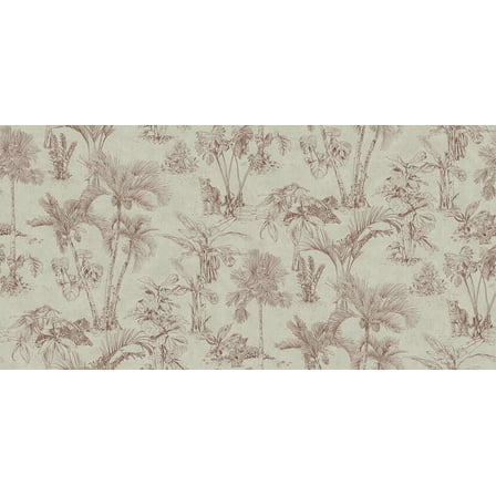 Advantage Zapata Merlot Tropical Jungle Wallpaper, 20.9-in by 33-ft, 57.48 sq. ft.