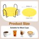 thumbnail image 2 of 8 Piezas de Posavasos de Silicona con Soporte, Posavasos Redondo de 4 Pulgadas para Bebidas, Amarillo, 2 of 6