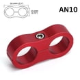 thumbnail image 1 of 1pcs Universal AN4 AN6 AN8 AN10 AN12 Billet Oil Fuel Water Hose Seprator Divider Clamp Aluminum Line Separator~0186, 1 of 1