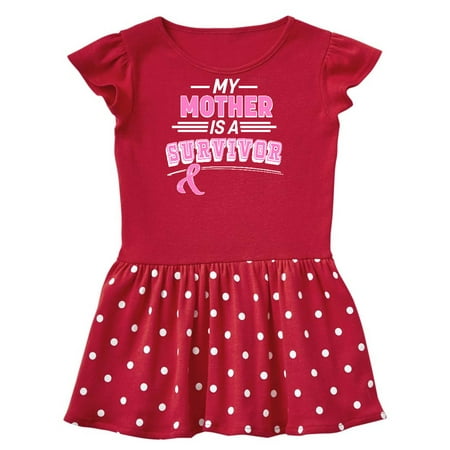 

Inktastic My Mother is a Survivor Breast Cancer Awareness Gift Toddler Girl Dress