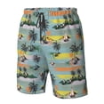 thumbnail image 5 of Naloa Hawaiian Style Men's Beach Shorts, Surfing shorts, Swim trunks, Quick Dry Swim Trunks for Surfing Beach Fun - Small, 5 of 9