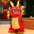 thumbnail image 2 of vnanda Cute Dragon Plushie Chinese Zodiac Dragon Plush Cute Three-dimensional Cartoon Stuffed with Printed Scales Plump Facial Expressions Soft for Dragon, 2 of 8