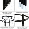 thumbnail image 6 of 70.8inch Metal Garden Trellis, Rustproof Vertical Umbrella Trellis Wisteria Trellis, Tower Obelisk Garden Trellis, Outdoor Flower Support Stand Rack for Climbing Plants Flowers Vines Rose Moonflower, 6 of 8