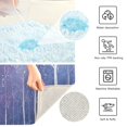 thumbnail image 3 of Yayeee Bath Rug for Bathroom Floor Non Slip Contour Fluffy Soft Absorbent Mat, 20"x24", Purple Forest, 3 of 7