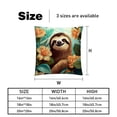 thumbnail image 5 of Sloth Chair Pillow Covers Set of 2 Throw Pillow Decorative Pillows Velvet with Unique Patterns for Various Occasions - Available in 16x16, 18x18, and 20x20 Inches, 5 of 6