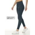thumbnail image 2 of BALEAF Fleece Lined Leggings Women Water Resistant 25" Petite Winter Warm Legging Thermal Running Tights Yoga Hiking Pants Gray S, 2 of 6
