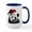 White/Navy Inside, variant on CafePress - Cute Panda Bear Wearing A - 15 oz Ceramic Large White Novelty Mug