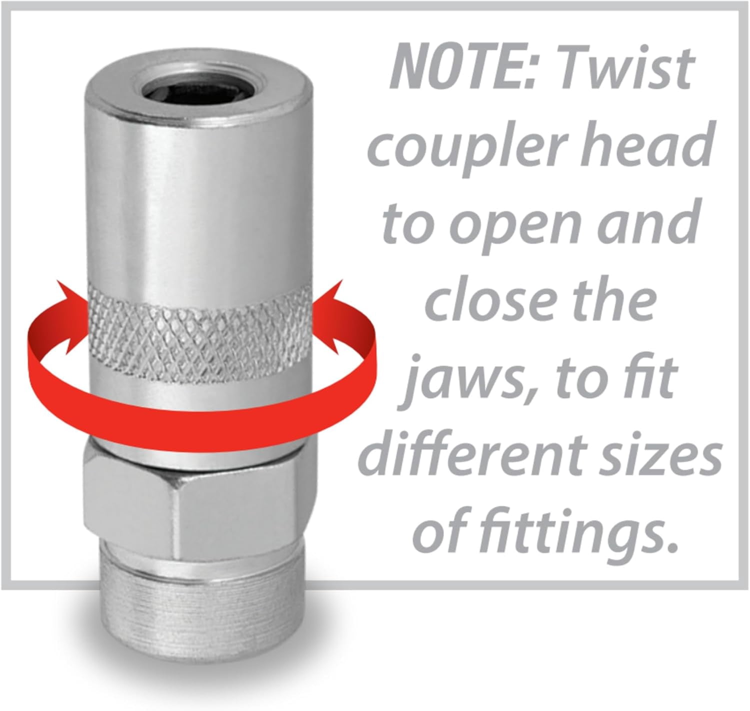 MKEUDQ-W54211 18-Inch Flex Grease Gun Hose Extension With Coupler, 4,500 Working PSI (1/8 NPT)