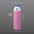 thumbnail image 6 of TAL 24oz Stainless Steel 2-in-1 Water Bottle with Straw and Chug Lid, Purple, 6 of 11