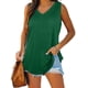 thumbnail image 1 of Camisetas sin mangas para mujer, cuello en V, color sólido básico, casual, fluido, verano, sin mangas Fokelyi WRHS-245-2, 1 of 5