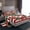 Red White Green, variant on jejeloiu Joy Christmas Twin Sheet Sets,Red Xmas Berry Twin Fitted Sheet,Geometric Stripes Bowtie Flat Sheet For Child,Ultra Soft Home Decor,3pcs
