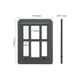 thumbnail image 2 of Dog Screen Door, Inside Door Flap 12x14x0.4 Inch, Lockable Pet Magnetic Self-Closing Sturdy Screen Door with Locking Function for Dogs Cats for Existi, 2 of 4