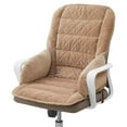 thumbnail image 2 of Office Chair Cushion One-Piece Thick Seat Cushion Padded with Backrest for Butt and Back Support, Khaki, 2 of 8