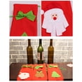thumbnail image 2 of Yuarrent Cubierta de botella de vino Cordón Santa Claus de comedor de Navidad Bordado a prueba de polvo Ropa de encaje Accesorios de regalo de Kits de decoración para fiestas Papá Noel Yuarrent HA070039-01B, 2 of 6
