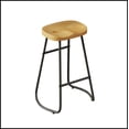 thumbnail image 5 of 29.52" Stylish and Minimalist Bar Stools Set of 2, Counter Height Bar Stools, for Kitchen Island, Coffee Shop, Bar, Home Balcony, Wood Color, 5 of 9