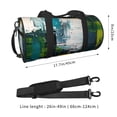 thumbnail image 2 of Easygdp Abstract Brushstrokes Green Blue Bolsa de Viaje, Bolsa de Mano, Bolsa de Gimnasio, Bolsa de Equipaje para Viaje, 2 of 6