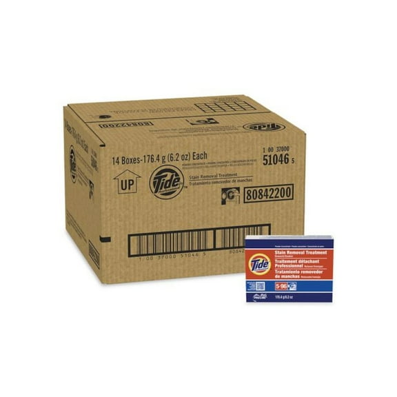 Tide Stain Removal Treatment Powder, 6.2 oz Box, 14/Carton