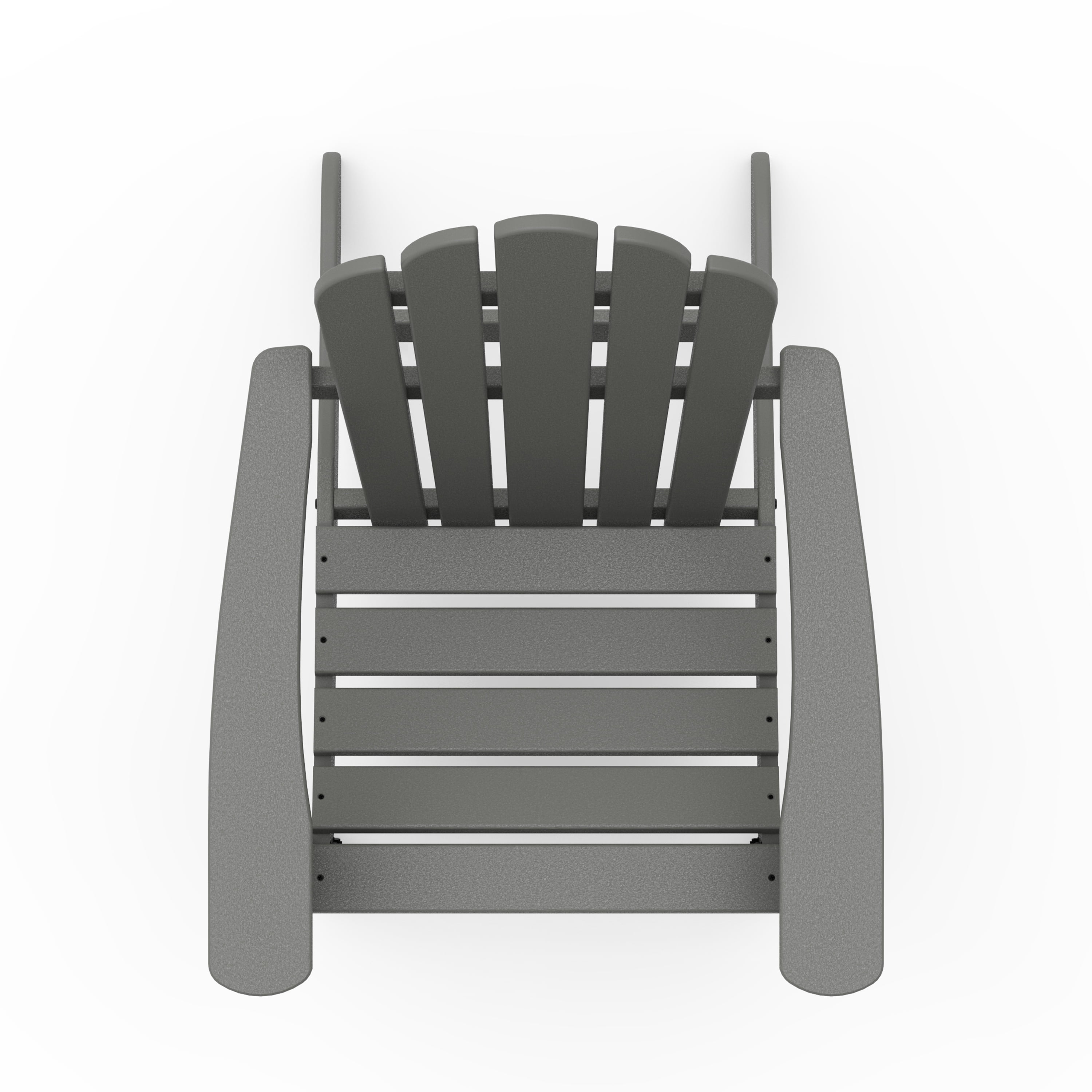 Better Homes & Gardens by POLYWOOD Southlake Outdoor Flowerback Adirondack Chair, All-Weather HDPE, Patio Seat, Slate Grey