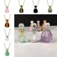 thumbnail image 6 of K-KED Natural Quartz Crystal Essential Oil Perfume Bottle Healing Stone Pendant Energy-5pcs-Tiger's Eye Stone, 6 of 9