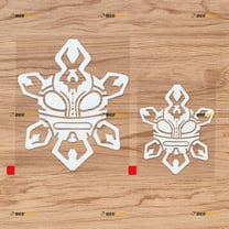 Taino Sun Symbol Decal Vinyl Sticker Puerto Rico PR - 2 Pack White, 4 Inches, 6 Inches - Style B No Background for Car Boat Laptop