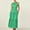 Green, variant on CALAFEBILA Ladies Shirt Dress Tight Fitting V-Neck Sleeveless Solid Tightening Waistline Hem Womens Dresses Casual Summer Knee-Length Dress