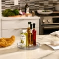 thumbnail image 5 of iDesign Linus Lazy Susan Turntable Spice Organizer Rack for Kitchen 9", Clear, 5 of 9