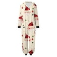 thumbnail image 5 of HomeDM Matching Christmas Onesie Pajamas for Family, Hooded One Piece Vacation PJs, Cute Printed Holiday Loungewear（Women Size S）, 5 of 6
