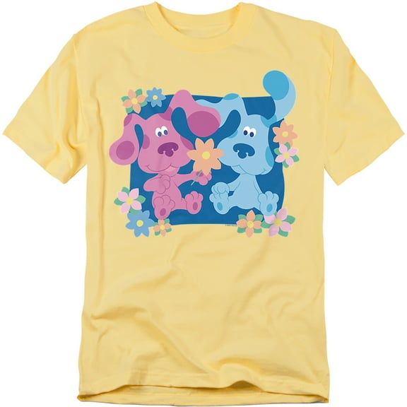 Blues Clues (Classic) T-Shirt Magenta And Flowers Unisex Graphic Tee For Men & Women
