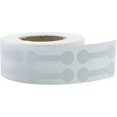 thumbnail image 5 of Rollo de 500 etiquetas autoadhesivas de plata de ley para joyería, collares, pulseras, colgantes, etiquetas extraíbles para joyería, pistola, ropa - blanco, 5 of 5