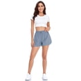 thumbnail image 3 of Jusfitsu 2 in 1 Athletic Shorts for Women High Waisted Running Workout Shorts with Pockets, 3 of 7