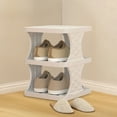 thumbnail image 6 of Mecorevxz Concise Shoe Rack 3 Layer Household Doorway Shoe Storage Rack Dormitory Rental Room Shoe Storage Rack Concise Shelf,White, 6 of 7