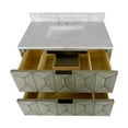 thumbnail image 2 of Henley 36" Bathroom Vanity with Gray Oak Cabinet and Carrara Marble Countertop, 2 of 7