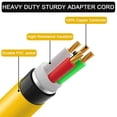 thumbnail image 3 of Generador, adaptador y soldador, cable de alimentación EXCELFU de 30 A a 220 V, 3 of 7