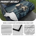 thumbnail image 6 of Whosucclay Moon Wolf Golf Cart Seat Protector, Foldable Design Golf Cart Seat Cover with Storage Pockets Golf Cart Seat Blanket Towel for More 2 Person Seats, 6 of 7