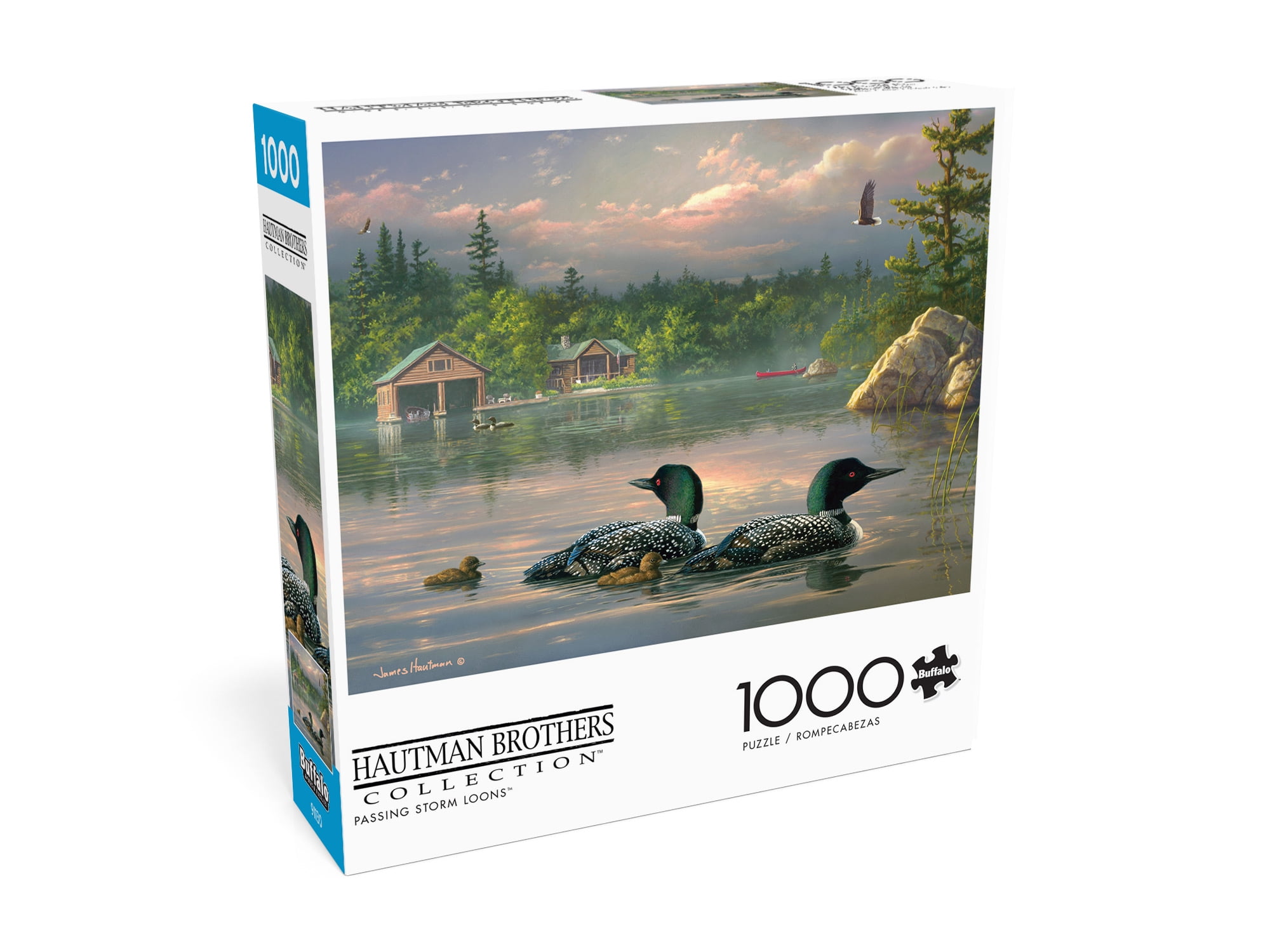 Buffalo Games 1000-Piece Hautman Brothers Passing Storm Loons Interlocking Jigsaw Puzzle