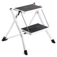 thumbnail image 1 of Metal Folding Step Stool Anti-Slip Wide Collapsible Pedal for Kitchen Mini Ladder, 1 of 5