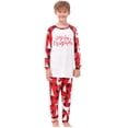 thumbnail image 3 of RXMEKW Snowman Print Pajama Set for Family Matching Long Sleeve Top and Pants Red 10Y, 3 of 7