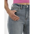 thumbnail image 4 of No Boundaries High-Rise Straight Leg Jeans, 30" Inseam, Women’s, 4 of 5