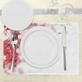 thumbnail image 3 of Ambesonne Japanese Place Mats Set of 4, Cherry Blossoms Misty, Standard Size, Hot Pink White, 3 of 6