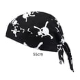 thumbnail image 4 of Lightweight Breathable Printed Cotton Head Wrap Sweat Absorbent Adjustable Tie Bandana Soft Fabric Sports Hair Cover for Cycling Hiking Gardening Workout Outdoor Daily Use Head Accessory, 4 of 6
