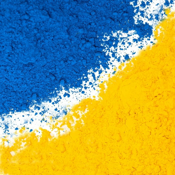GOODTAKE Concrete Pigment, Blue & Yellow Iron Oxide Pigment Powder,Concrete Cement Dye Color Pigment for Brick, Tile, Clay, Lime, Mortar, Grout, Plaster, Paint, Bath Bombs Coloring Powder