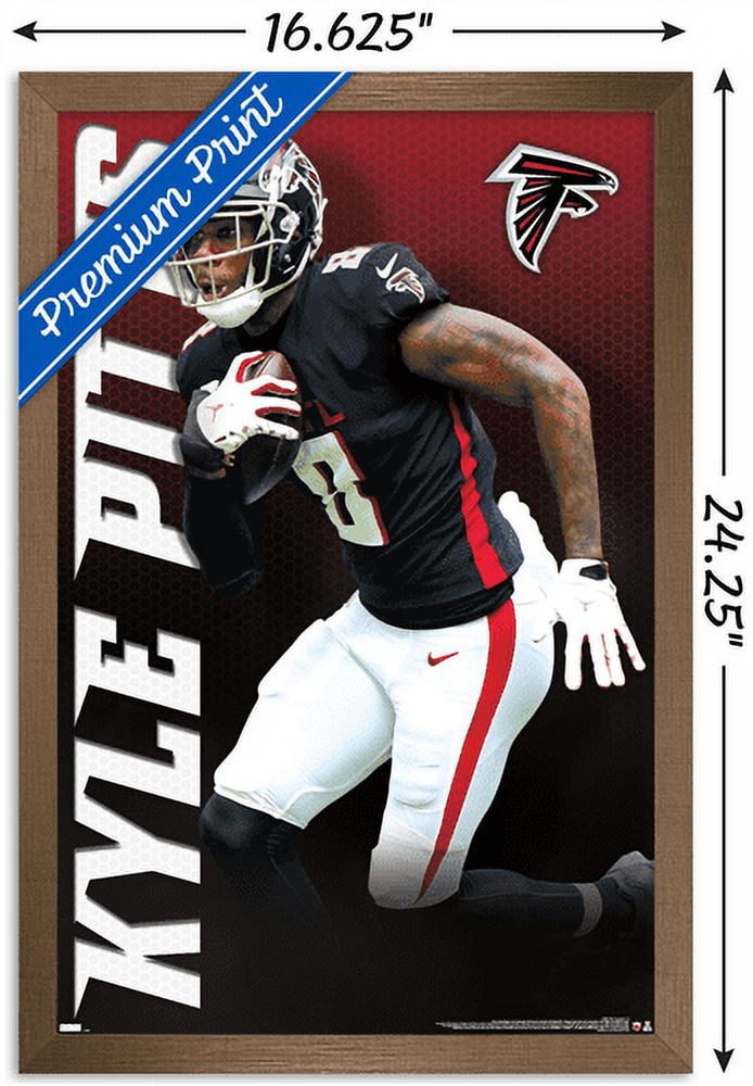 NFL Atlanta Falcons - Kyle Pitts 21 Wall Poster, 14.725" x 22.375", Framed