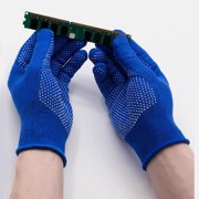 12 Pair Single Sided Working Gloves Polyester Cotton Work Gloves with Grip Dots
