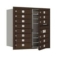 thumbnail image 3 of Salsbury Industries 4C Horizontal Mailbox 8-Door High Unit (30.5"), Double Column, 14 MB1 Doors, Aluminum, Front Load, USPS Access, 3 of 4